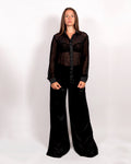 Camicia Luna Tulle Nero