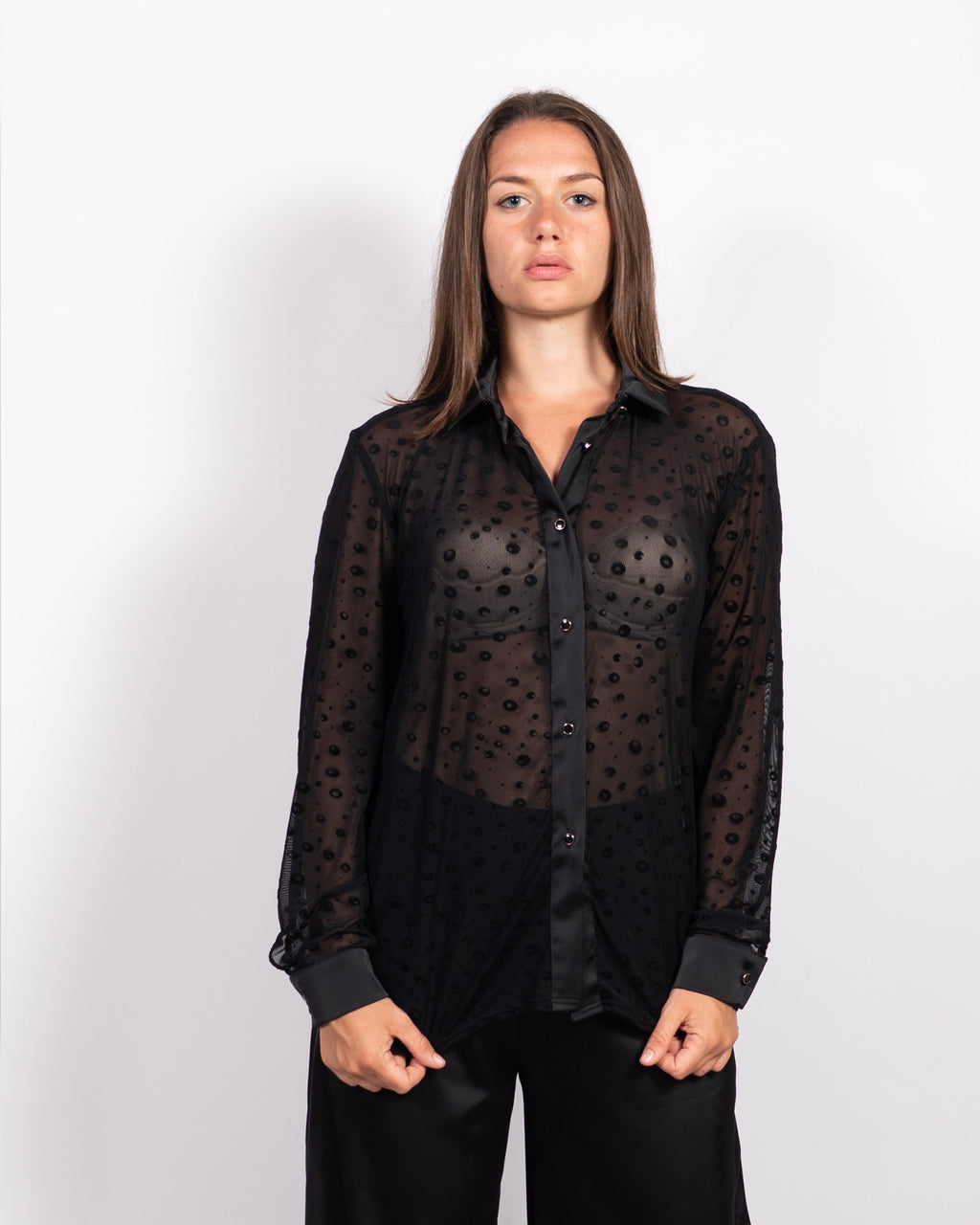 Camicia Luna Tulle Nero