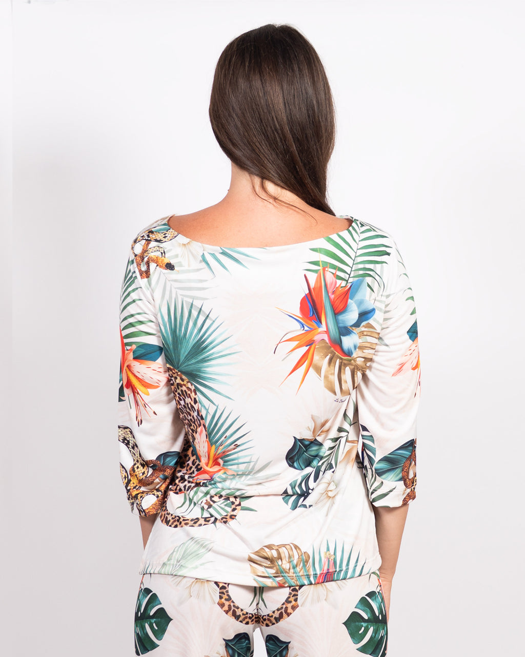 Blusa Classy Leopardo Bianco