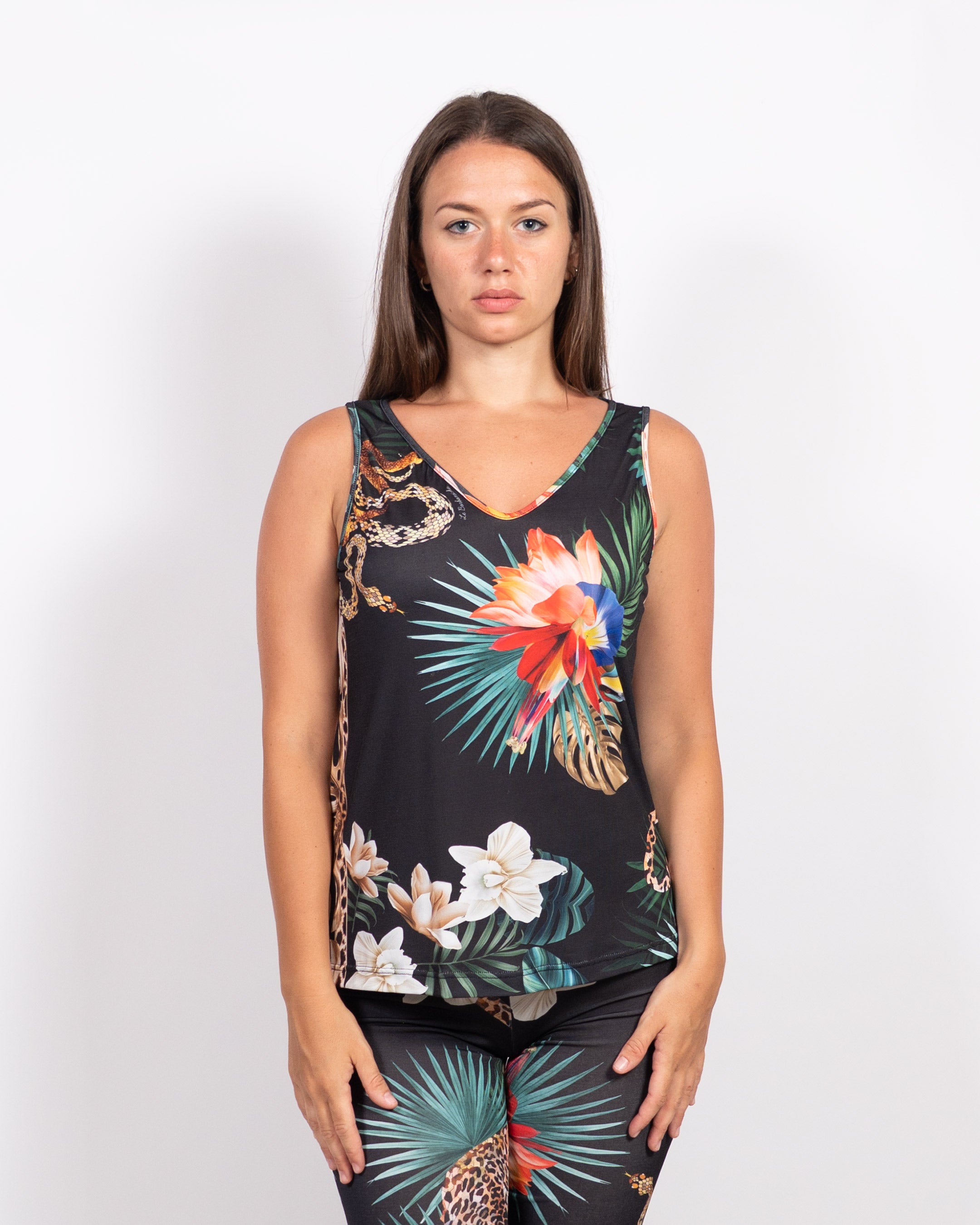 Moran Black Leopard Vest