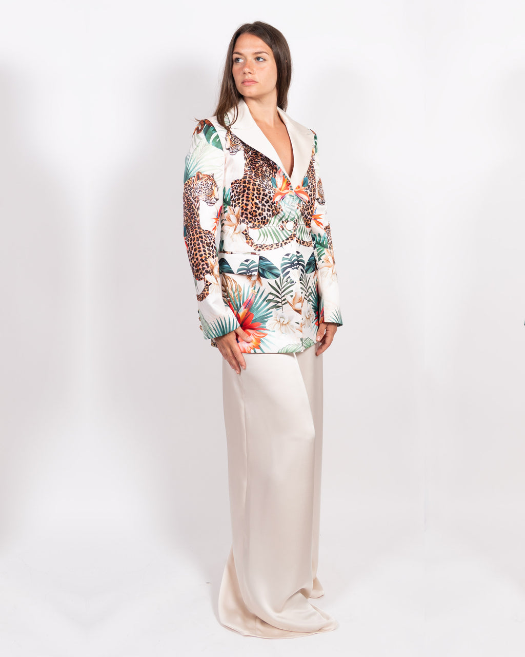 Giacca Duca Leopardo Bianco