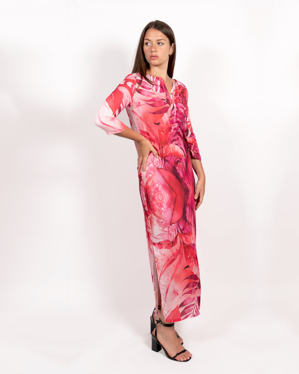 Abito Cami Rose Jungle