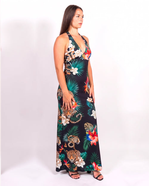 Abito Jungle Leopardo Nero