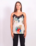 Canotta Lily Leopardo Bianco