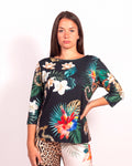 Blusa Classy Leopardo Nero