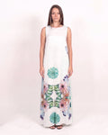 White Leopard Print Dress