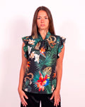 Black Leopard Tooth Shirt