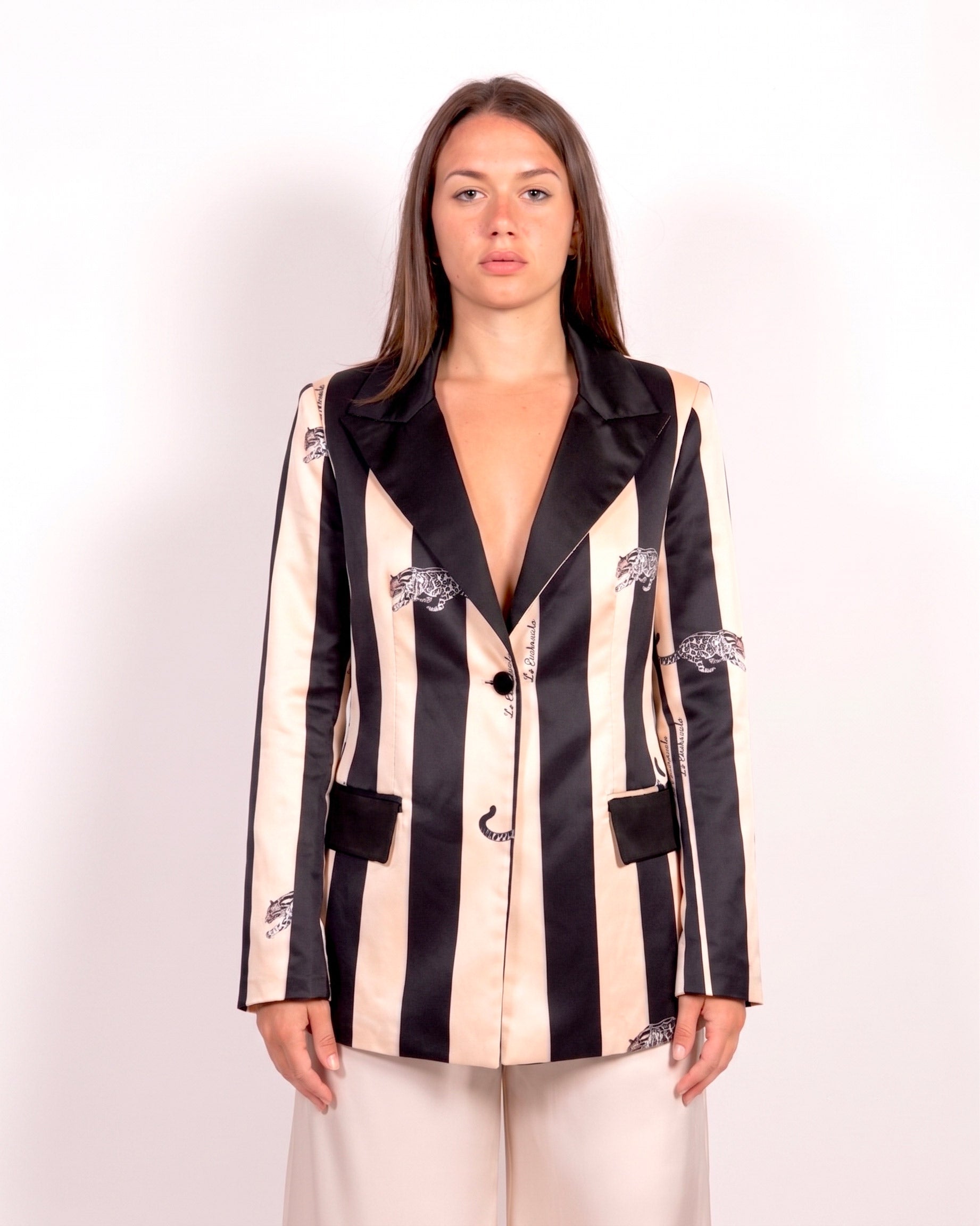 Jacket Duca White Leopard