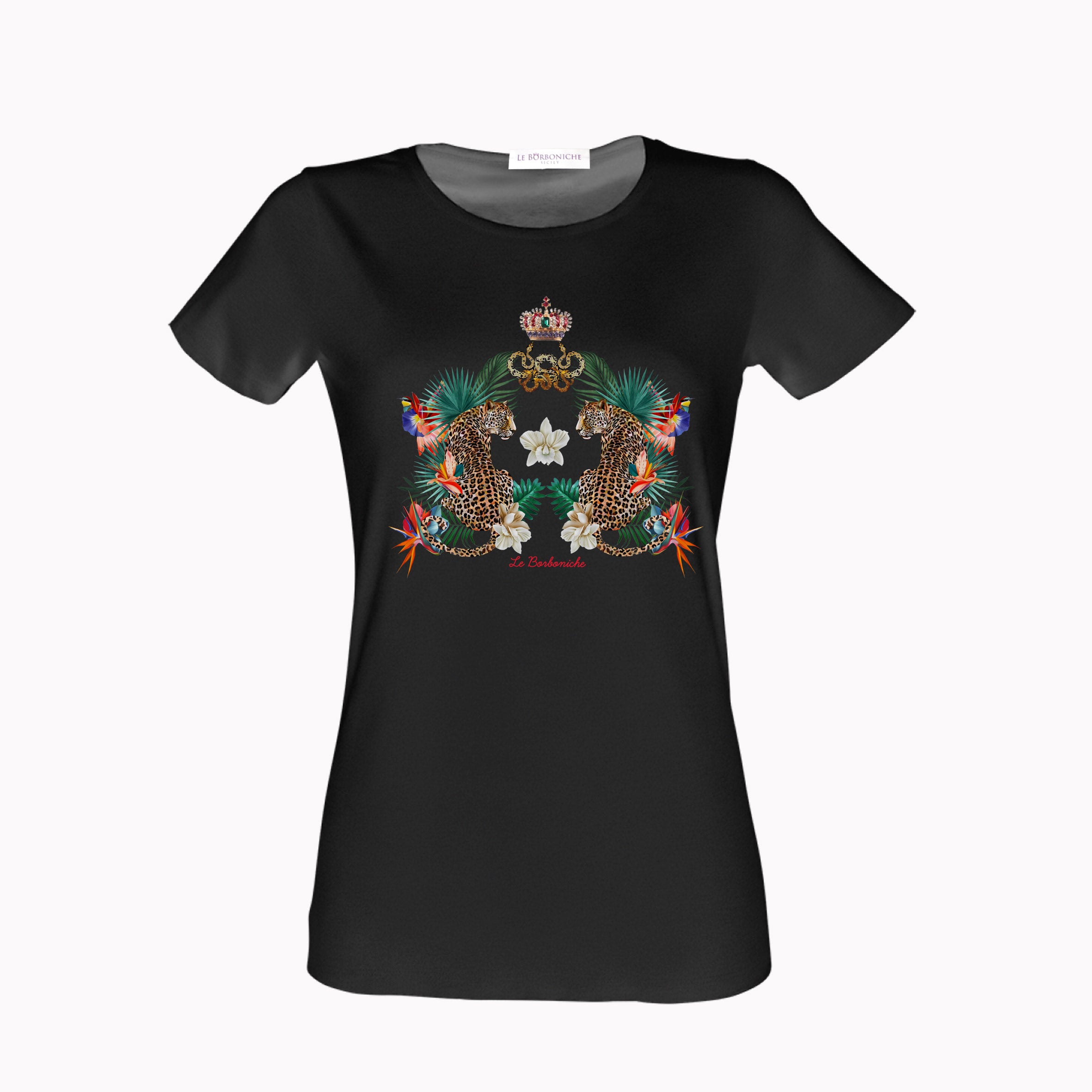 T-shirt Leopardi  Nero