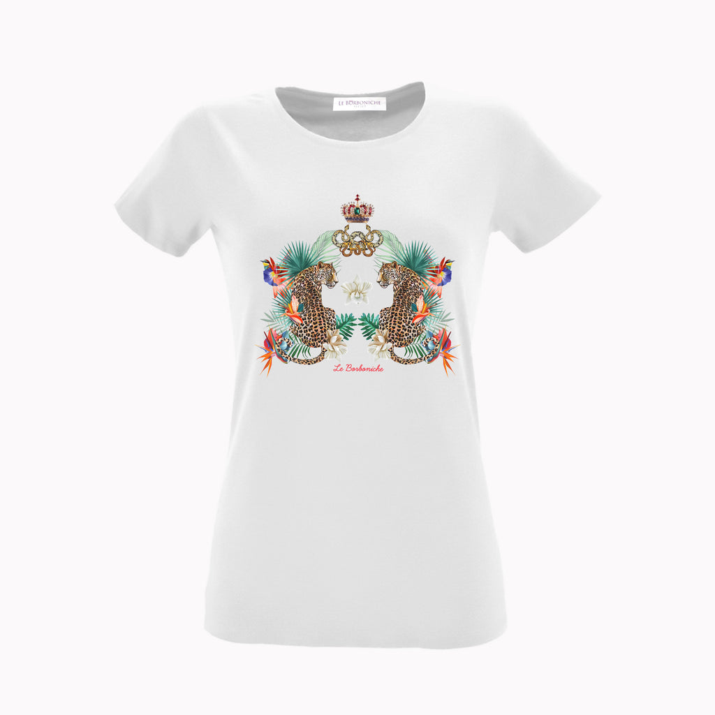 T-shirt Leopardi  Bianco