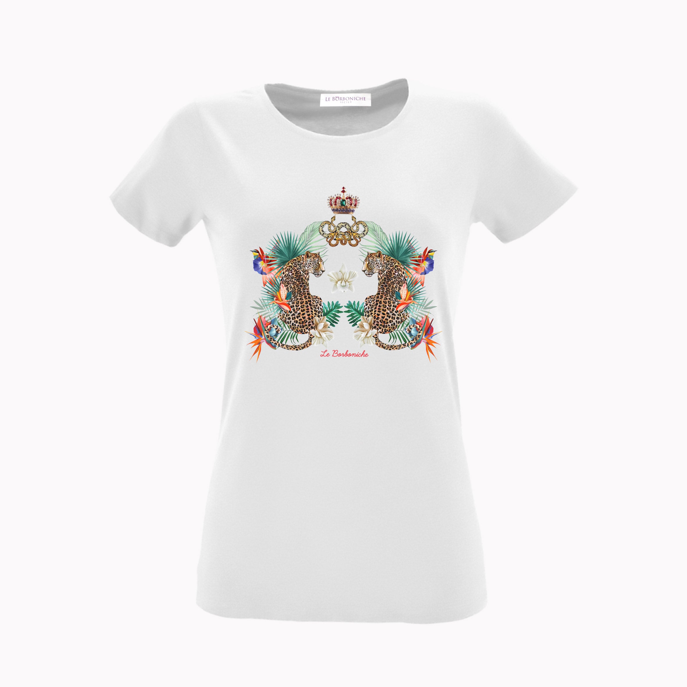 T-shirt Leopardi  Bianco