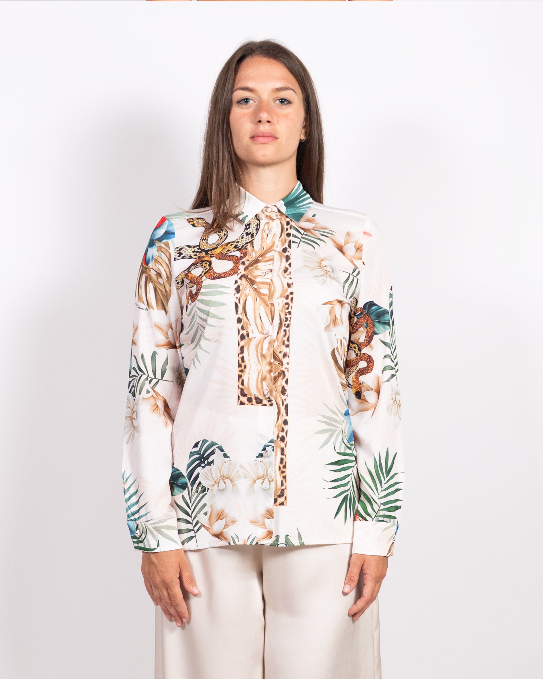 Luna White Leopard Shirt