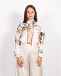 Camicia Luna Leopardo Bianco