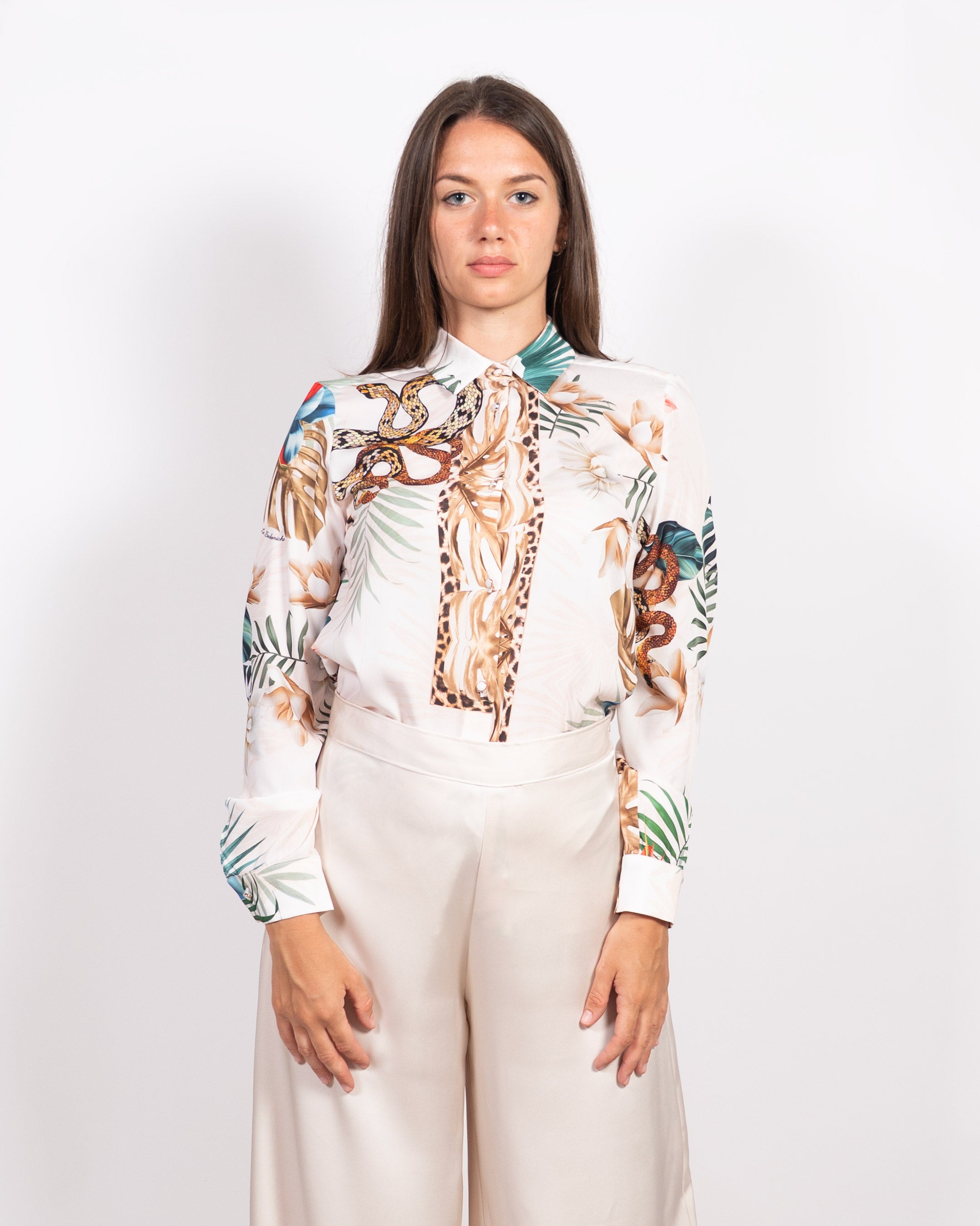 Luna White Leopard Shirt