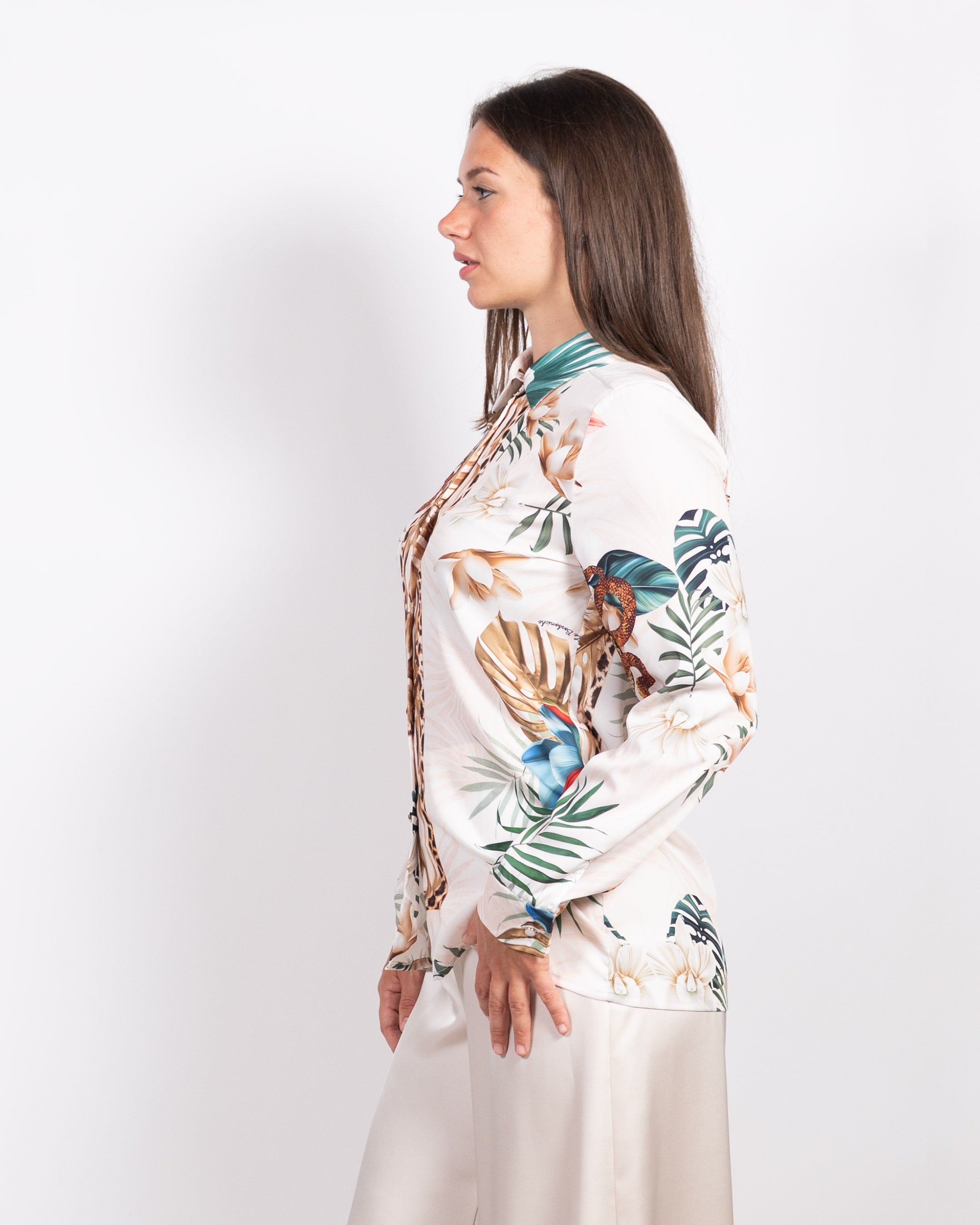 Luna White Leopard Shirt