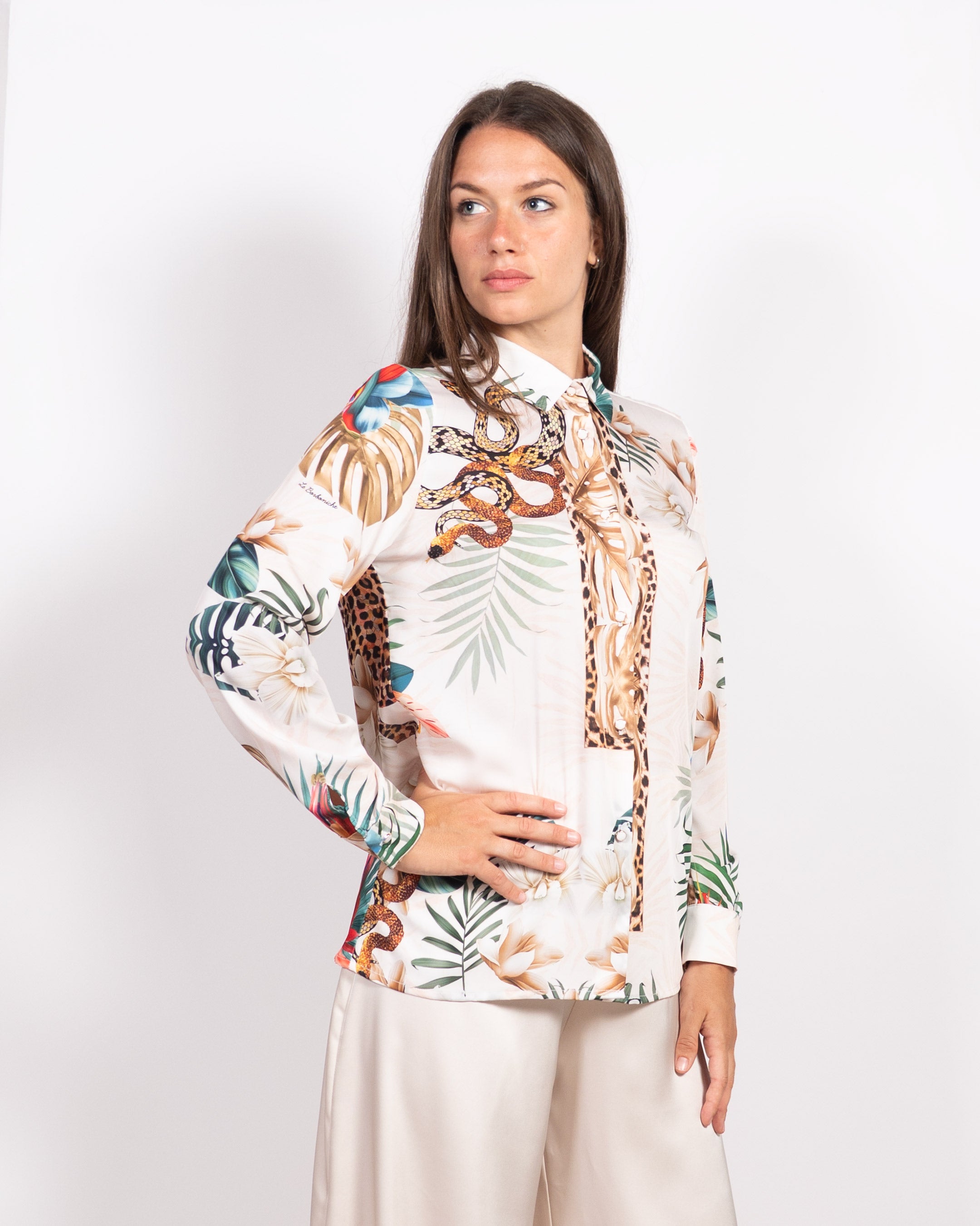 Luna White Leopard Shirt