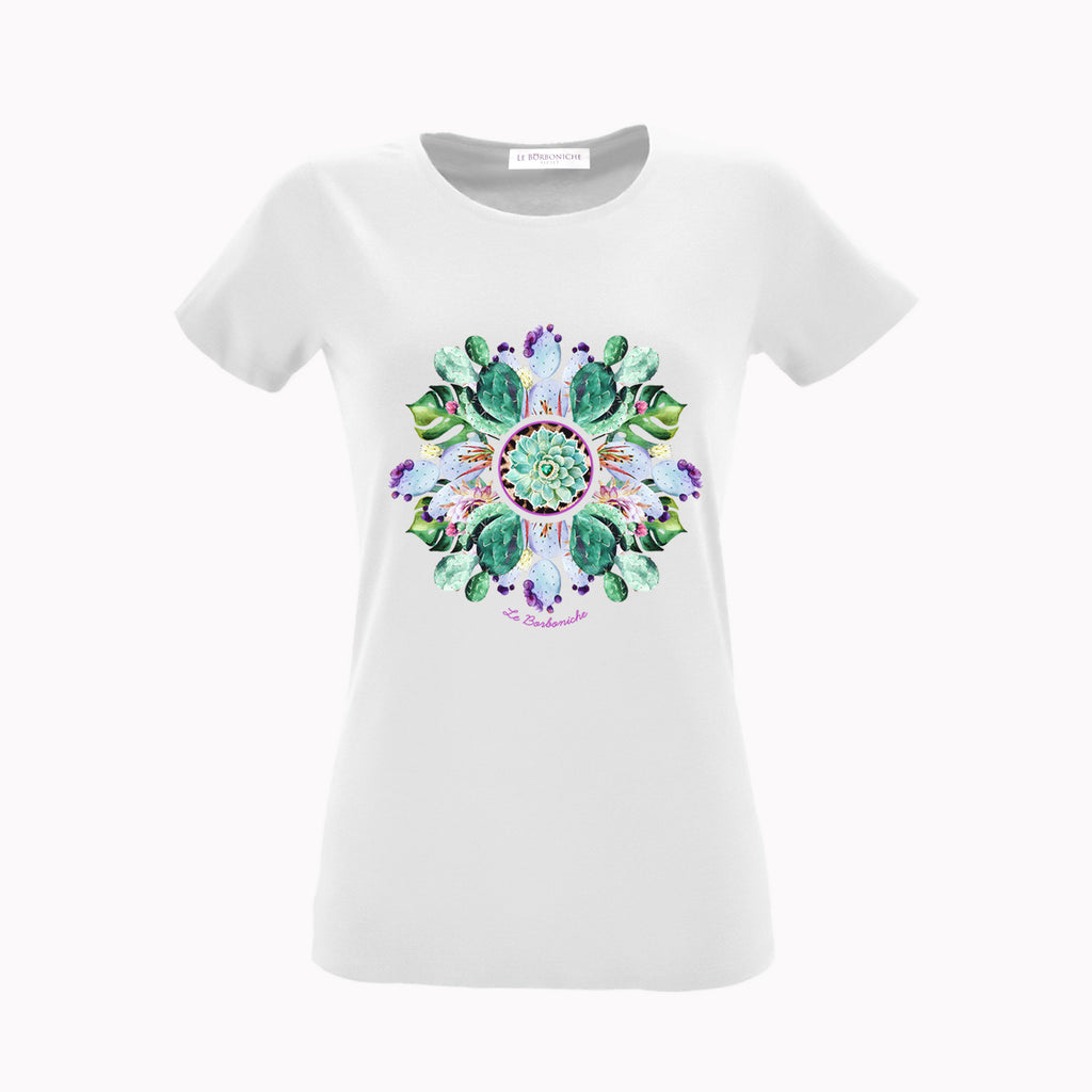 T-shirt Sicily Jungle Bianco