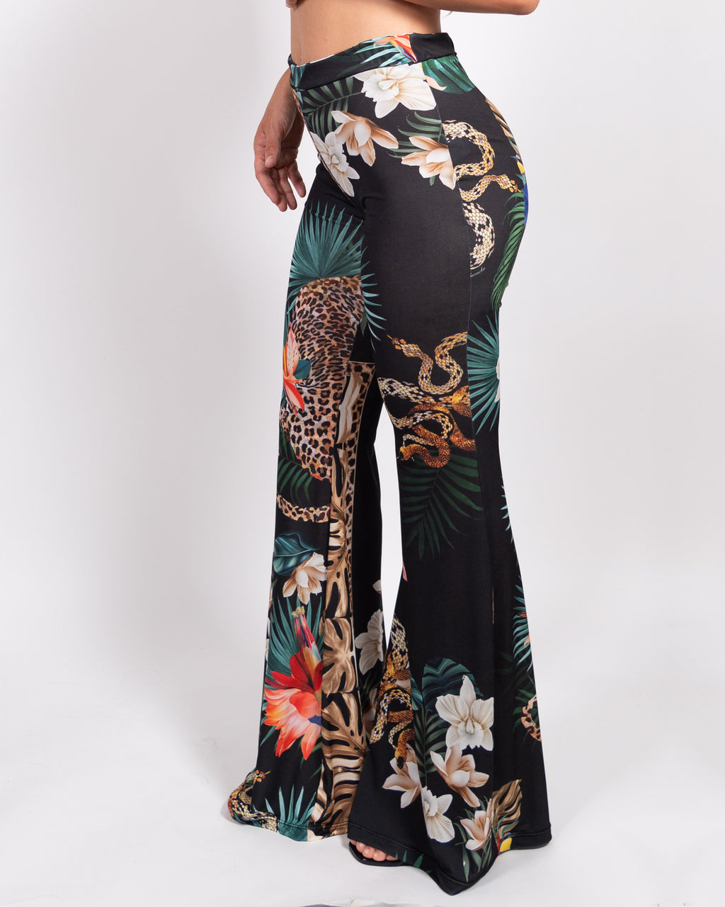Pantalone Fante Leopardo Nero
