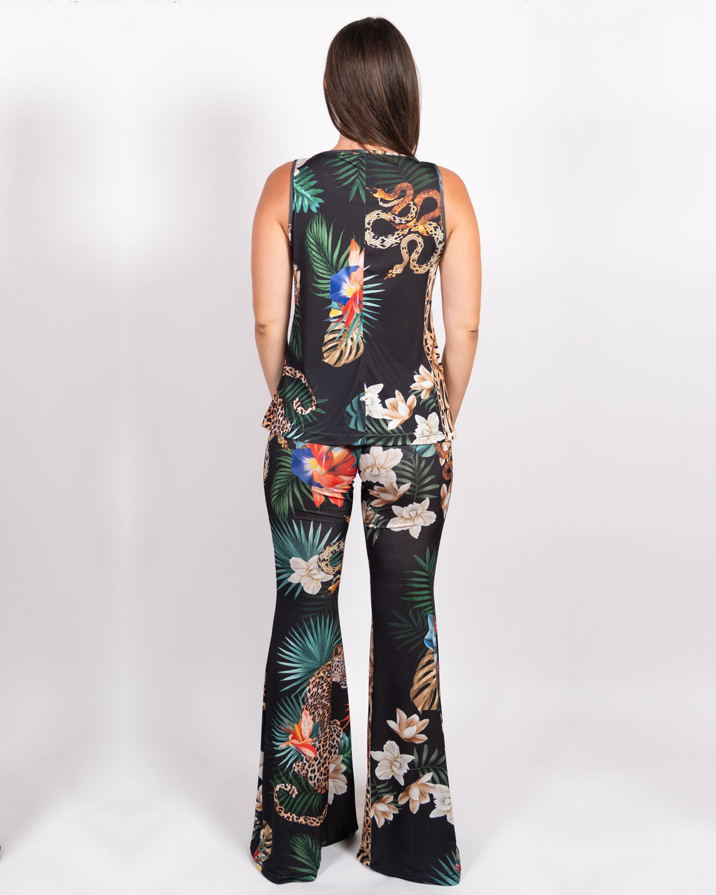Pantalone Fante Leopardo Nero