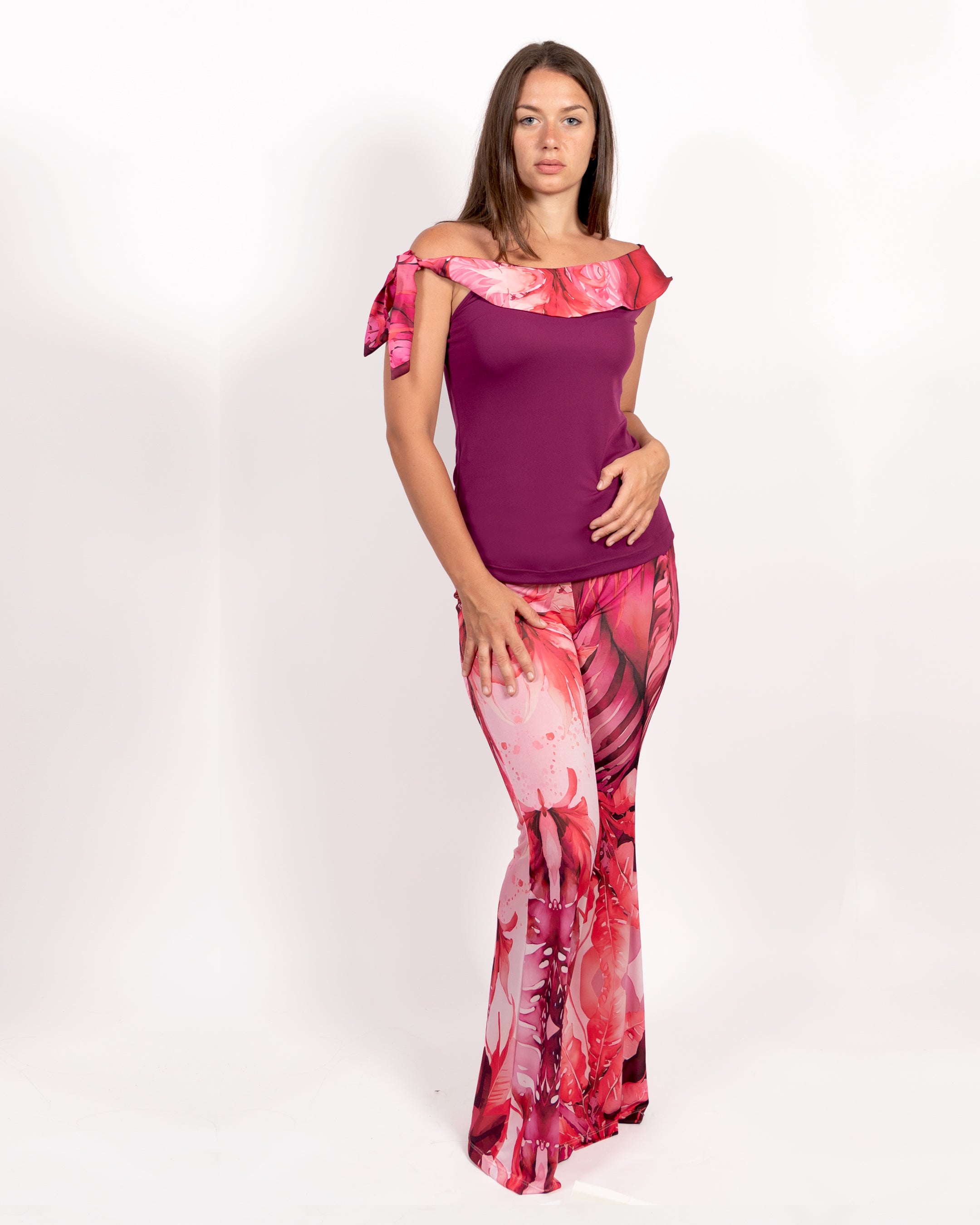 Pantalone Fante Rose Jungle