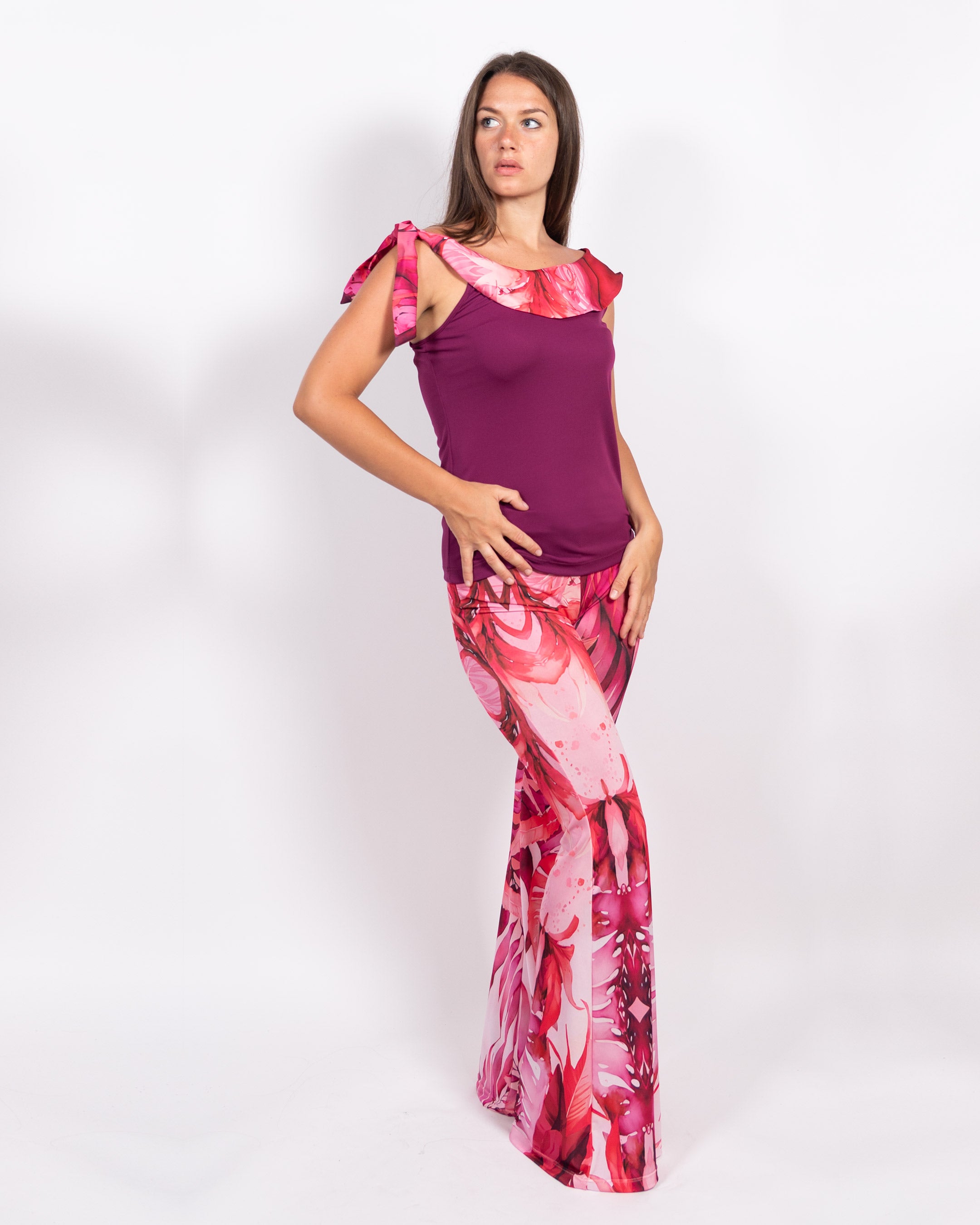 Pantalone Fante Rose Jungle